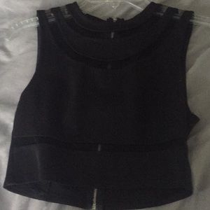 Black crop top